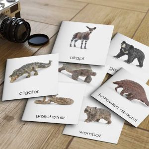 ZWIERZĘTA INNE SCHLEICH - Karty edukacyjne trójdzielne 14 x 14