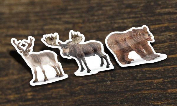 ZWIERZĘTA - Folia samoprzylepna do magnesów ze zwierzętami Schleich