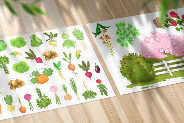 OGRÓD I SKLEP - Zestaw edukacyjny - Magnetbook - Lamibook - 2D