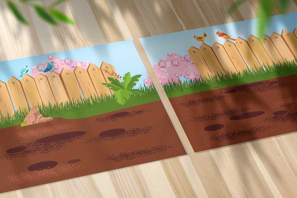 OGRÓD I SKLEP - Zestaw edukacyjny - Magnetbook - Lamibook - 2D
