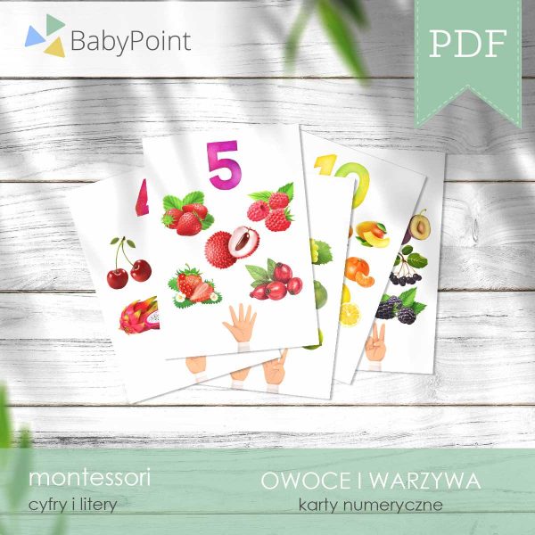 OWOCE I WARZYWA - Zestaw edukacyjny 3D