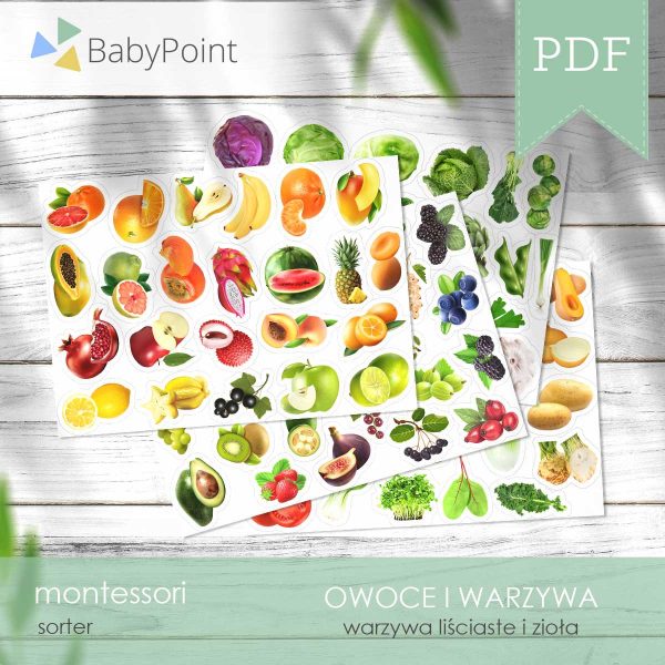 OWOCE I WARZYWA - Zestaw edukacyjny 3D