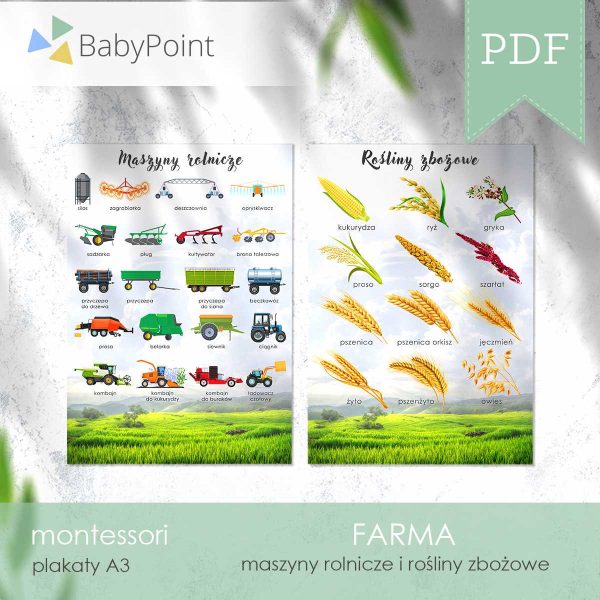FARMA - Plakaty A3 2D - 8 szt