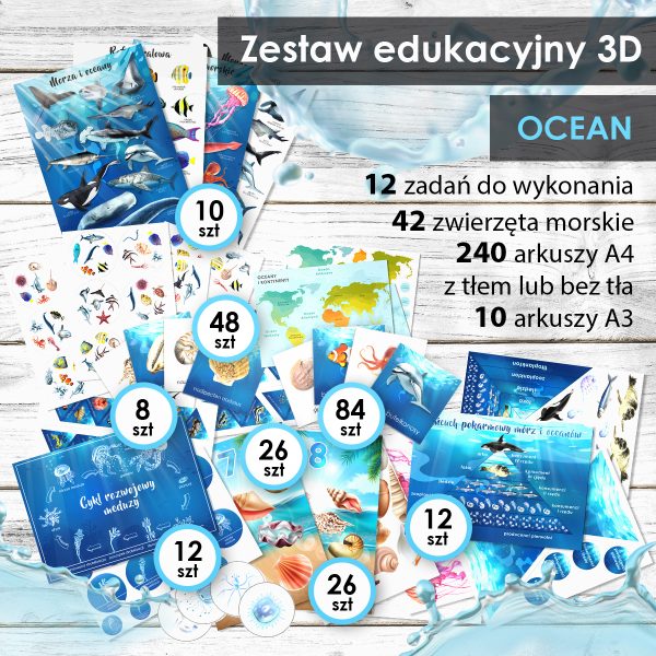OCEAN - Zestaw edukacyjny 3D