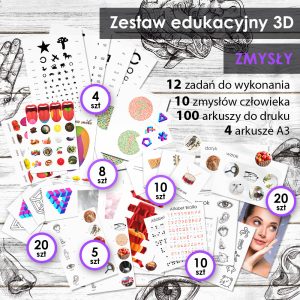 ZMYSŁY - Zestaw edukacyjny 3D