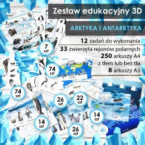 ARKTYKA I ANTARKTYKA - Zestaw edukacyjny 3D