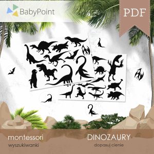 Dopasuj cienie dinozaurów