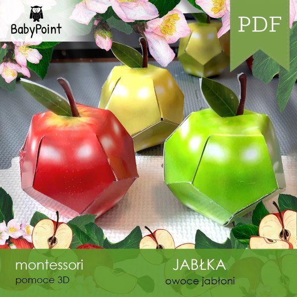 JABŁKA - Zestaw edukacyjny 3D