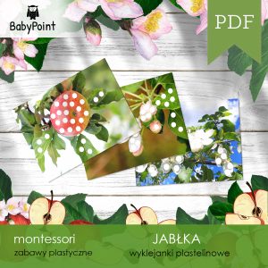JABŁKA - Wyklejanki plastelinowe