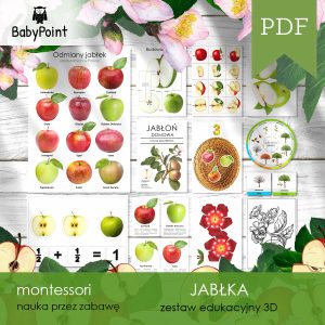 JABŁKA - Zestaw edukacyjny 3D