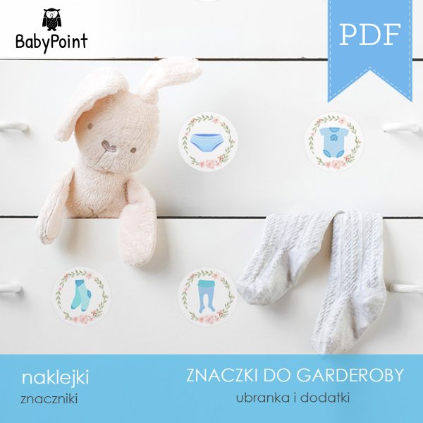 Znaczki do garderoby - Etykietki - Naklejki