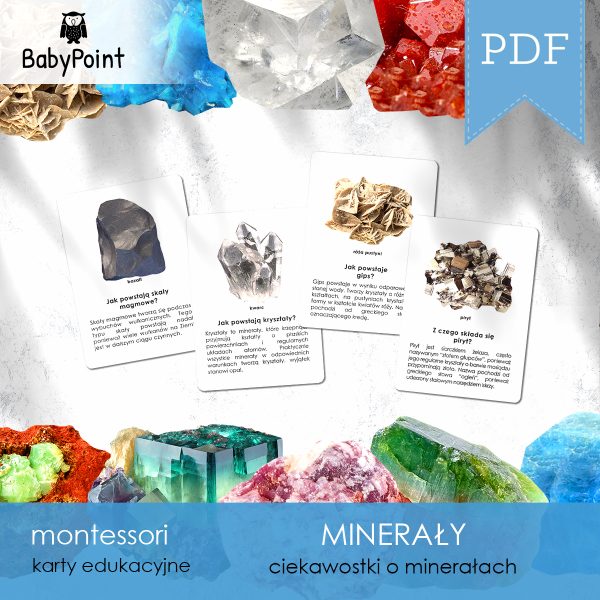 MINERAŁY - Zestaw edukacyjny 3D