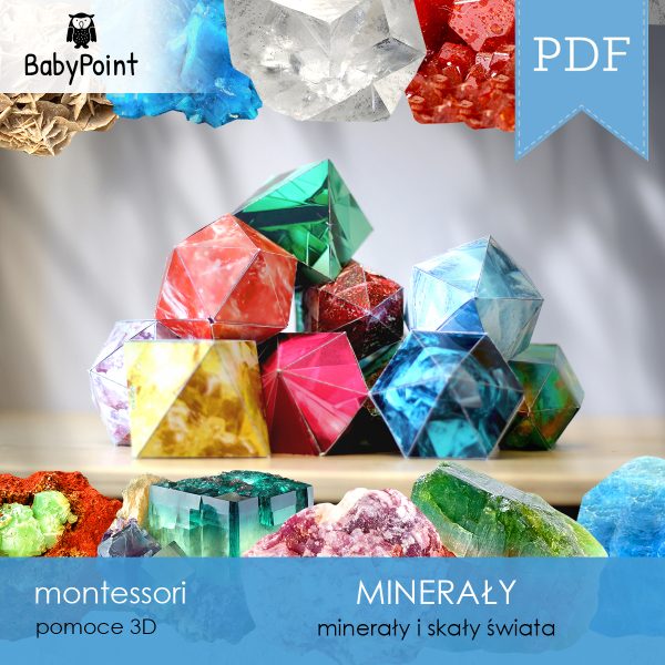 MINERAŁY - Zestaw edukacyjny 3D
