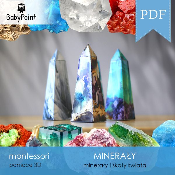 MINERAŁY - Zestaw edukacyjny 3D