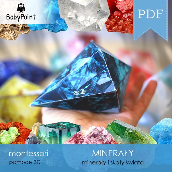 MINERAŁY - Zestaw edukacyjny 3D