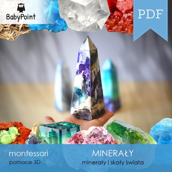 MINERAŁY - Zestaw edukacyjny 3D