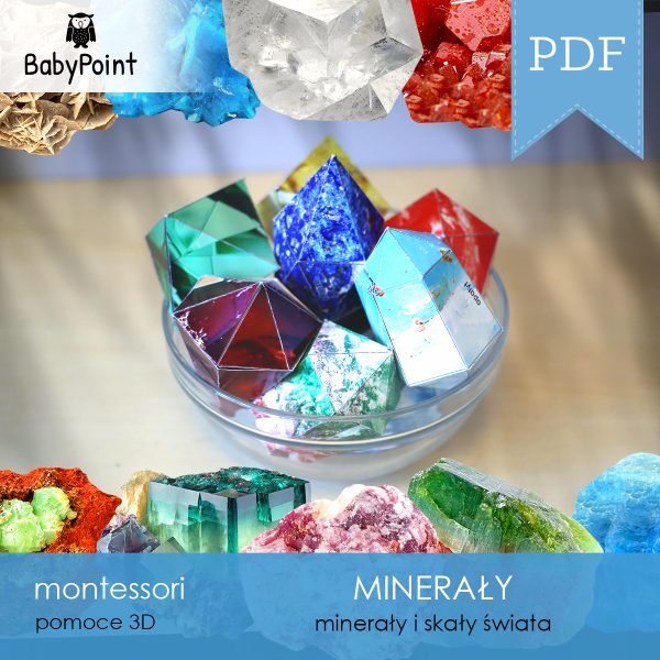 MINERAŁY - Zestaw edukacyjny 3D