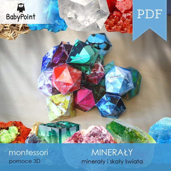 MINERAŁY - Zestaw edukacyjny 3D