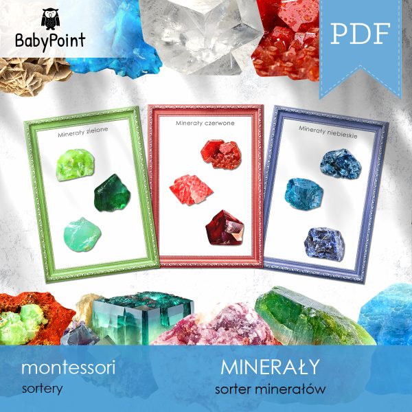 MINERAŁY - Zestaw edukacyjny 3D