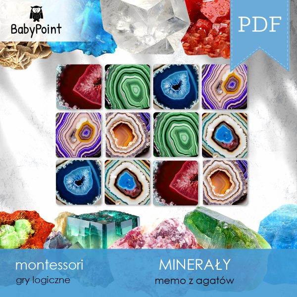 MINERAŁY - Zestaw edukacyjny 3D