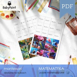 MATEMATYKA - Puzzle z działaniami