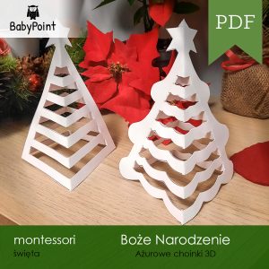 Ażurowe choinki 3D