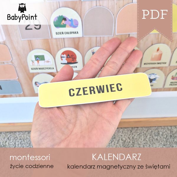 KALENDARZ magnetyczny DIY