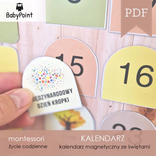 KALENDARZ magnetyczny DIY