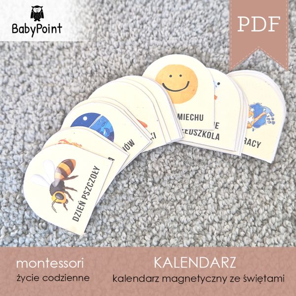 KALENDARZ magnetyczny DIY